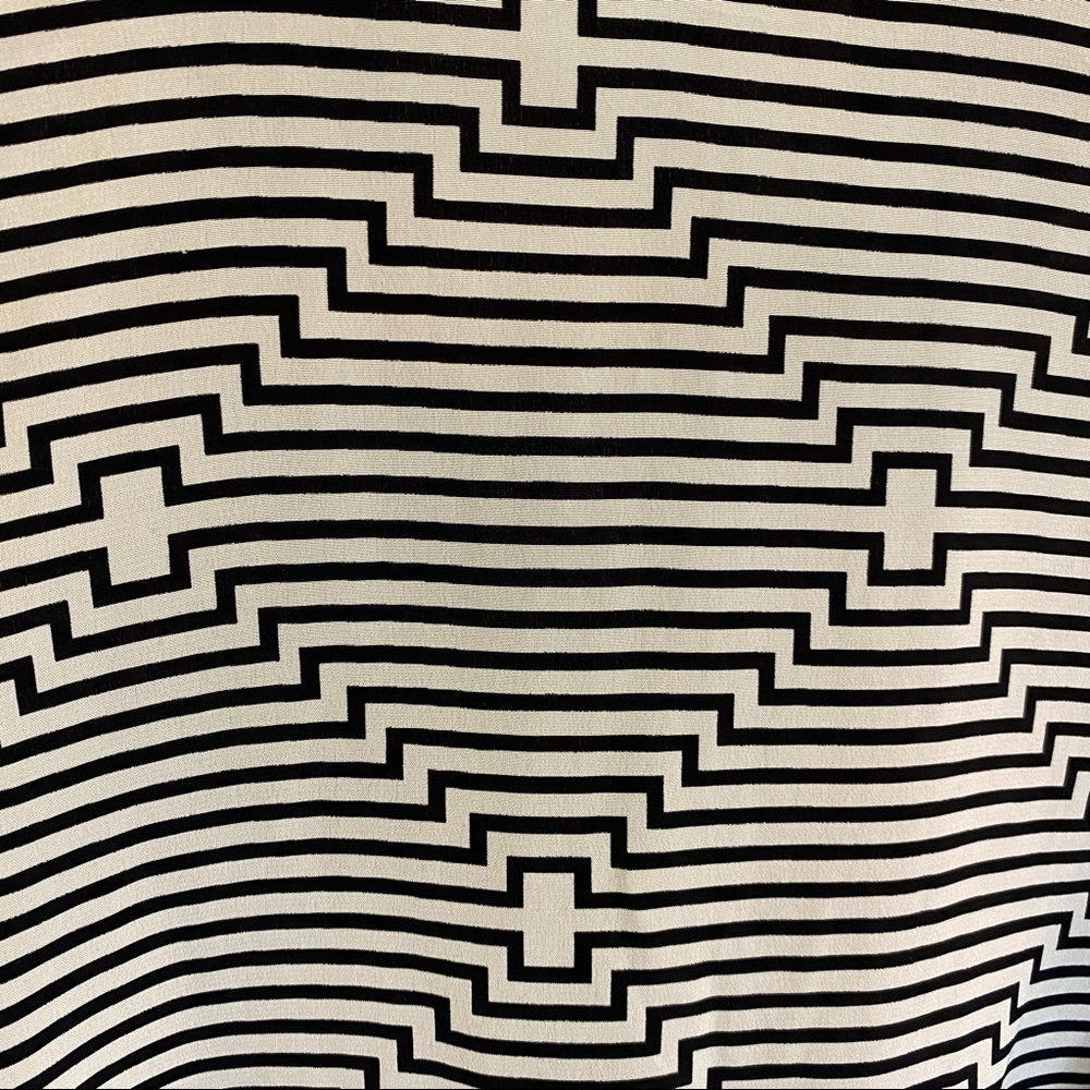 Tracy Reese Silk Tie Neck Flounced Diamond Top M - Picture 8 of 11